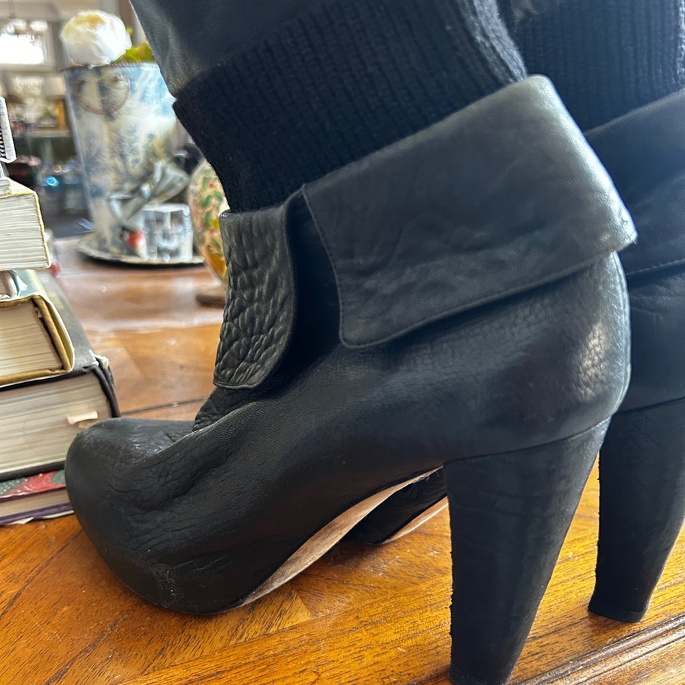 Loeffler Randall Black Lucy boots 10.5 - Picture 4 of 16